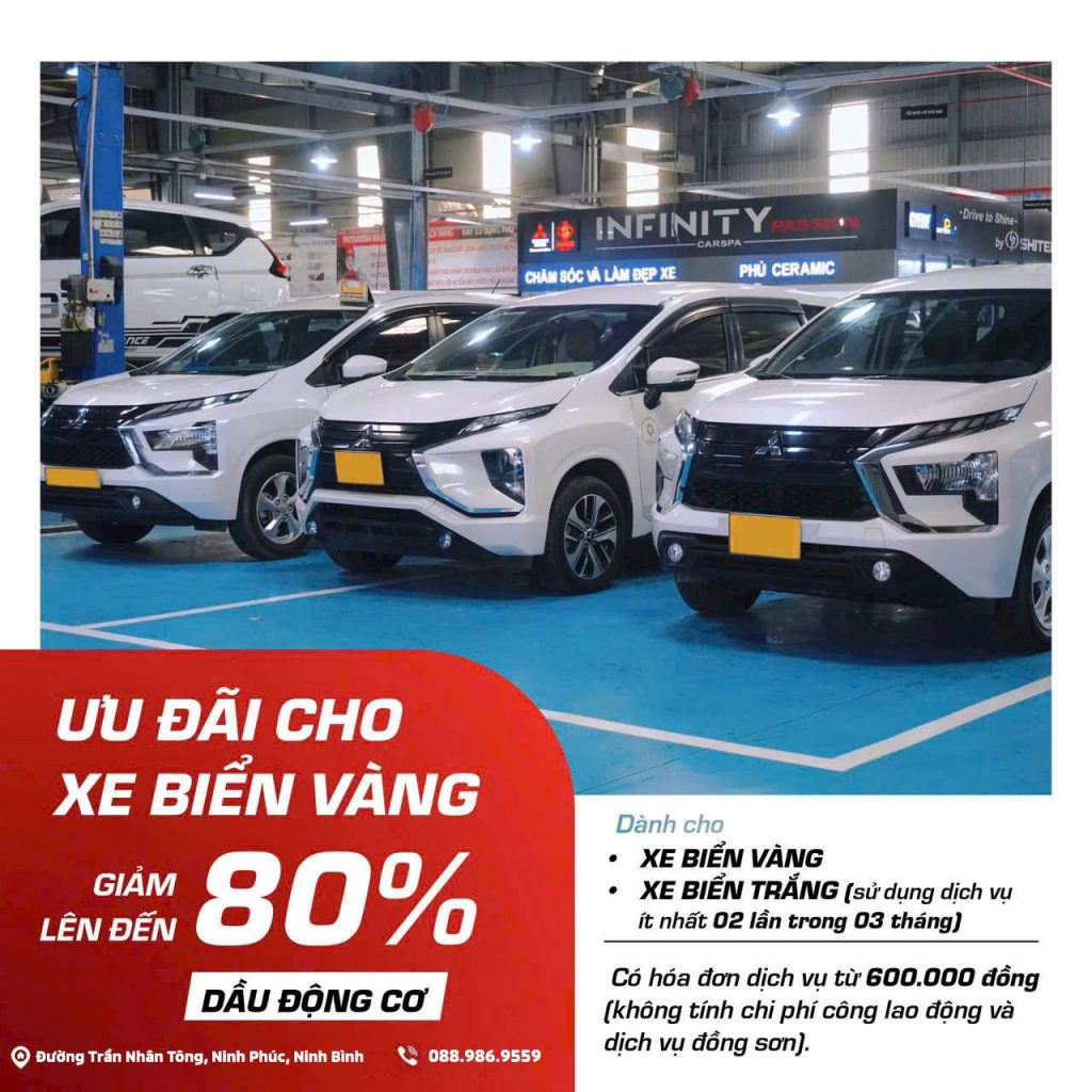 CHƯƠNG TRÌNH CHĂM SÓC XE QUÝ 4/2024 ƯU ĐÃI ĐẶC BIỆT TẠI MITSUBISHI NINH BÌNH