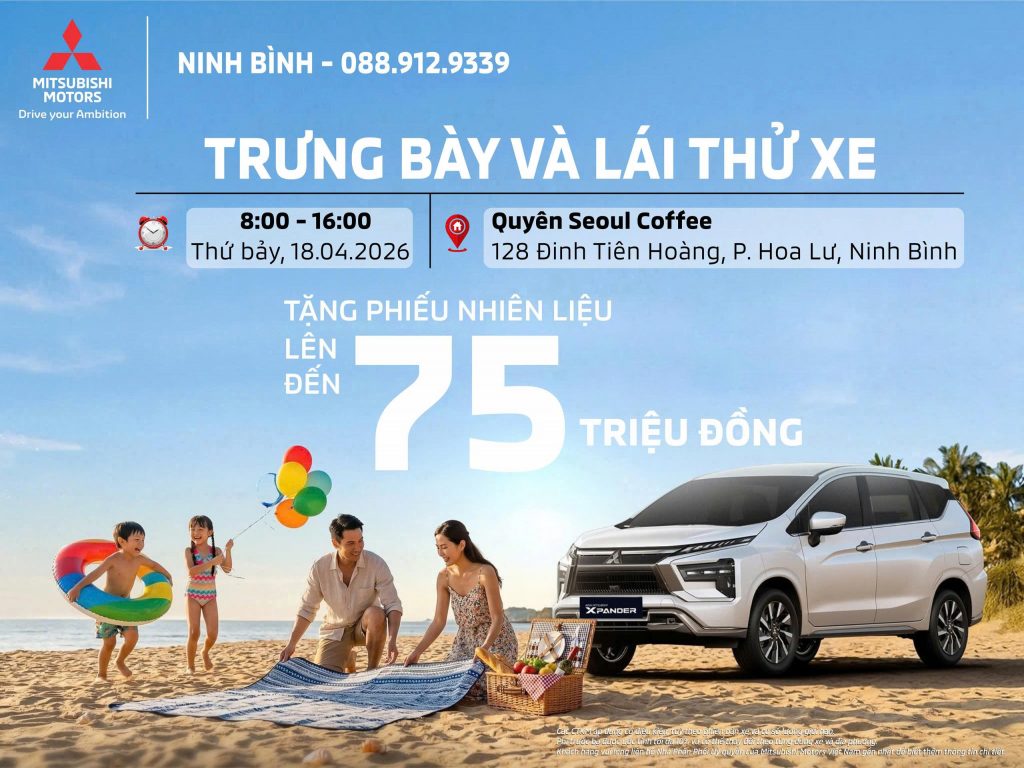 LÁI THỬ THÁNG 4 BÙNG NỔ ƯU ĐÃI – SỞ HỮU MITSUBISHI NGAY HÔM NAY!